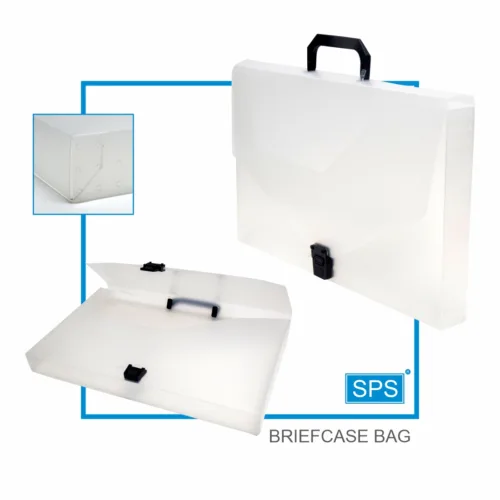 WHITE BRIEFCASE BAG