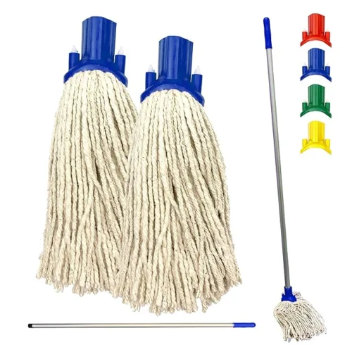 Wet Mop Set Red/Blue (String Mop Set)